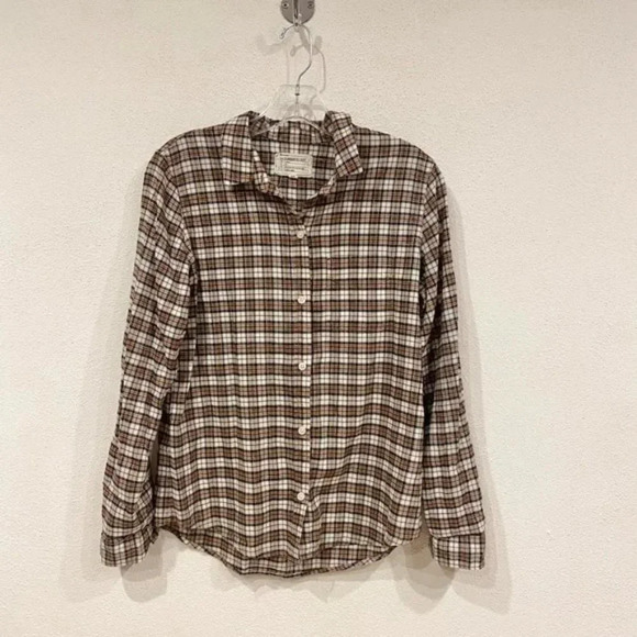 Current/Elliott Plaid Button Down Shirt Size Small EUC - Picture 2 of 4